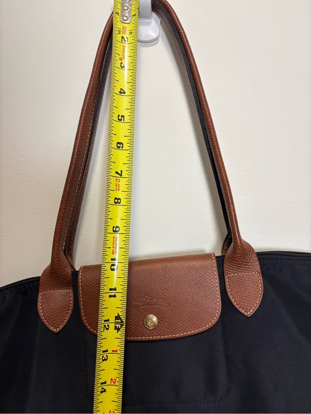 Longchamp Li Pliage Original Large Black Tote. - Picture 5 of 10